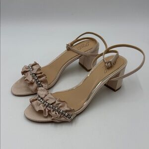 Jewel Badgley Mischka Desirie Heeled Champagne Sandal